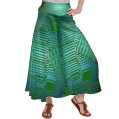 Board Conductors Circuits Satin Palazzo Pants