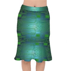 Board Conductors Circuits Mermaid Skirt by HermanTelo