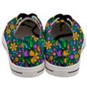 Floral Paisley Background Flower Green Men s Low Top Canvas Sneakers View4