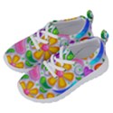 Floral Paisley Background Flower Yellow Running Shoes View2