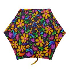 Floral Paisley Background Flower Purple Mini Folding Umbrellas by HermanTelo