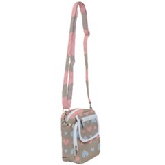 Hearts Heart Love Romantic Brown Shoulder Strap Belt Bag