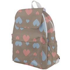 Hearts Heart Love Romantic Brown Top Flap Backpack