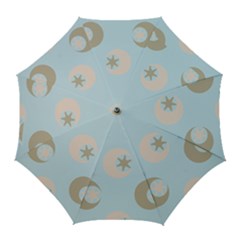 Moon Star Air Heaven Golf Umbrellas by HermanTelo