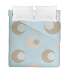 Moon Star Air Heaven Duvet Cover Double Side (full/ Double Size) by HermanTelo