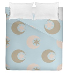 Moon Star Air Heaven Duvet Cover Double Side (queen Size) by HermanTelo