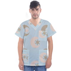 Moon Star Air Heaven Men s V-neck Scrub Top