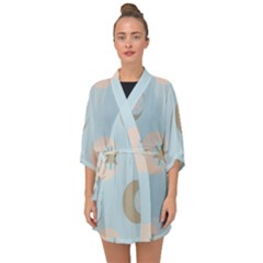 Moon Star Air Heaven Half Sleeve Chiffon Kimono