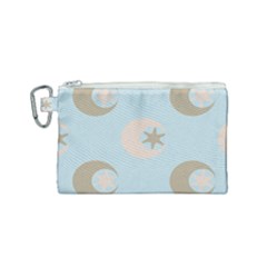 Moon Star Air Heaven Canvas Cosmetic Bag (small) by HermanTelo