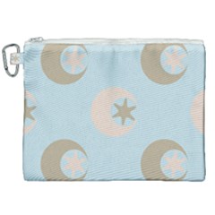 Moon Star Air Heaven Canvas Cosmetic Bag (xxl) by HermanTelo