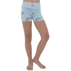 Moon Star Air Heaven Kids  Lightweight Velour Yoga Shorts by HermanTelo