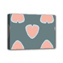 Hearts Love Blue Pink Green Mini Canvas 7  x 5  (Stretched) View1