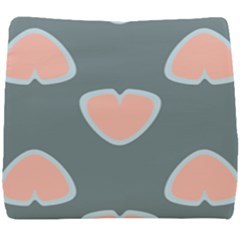 Hearts Love Blue Pink Green Seat Cushion