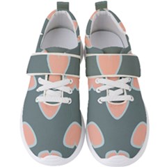 Hearts Love Blue Pink Green Men s Velcro Strap Shoes