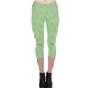 Leaves - light green Capri Leggings  View1