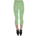 Leaves - light green Capri Leggings  View2