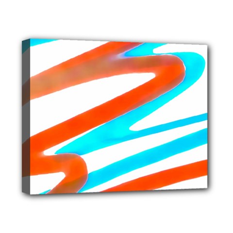 Abstract Colors Print Design Canvas 10  X 8  (stretched) by dflcprintsclothing