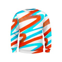 Abstract Colors Print Design Kids  Sweatshirt