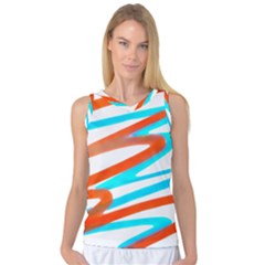 Abstract Colors Print Design Women s Basketball Tank Top by dflcprintsclothing