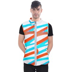 Abstract Colors Print Design Men s Puffer Vest by dflcprintsclothing