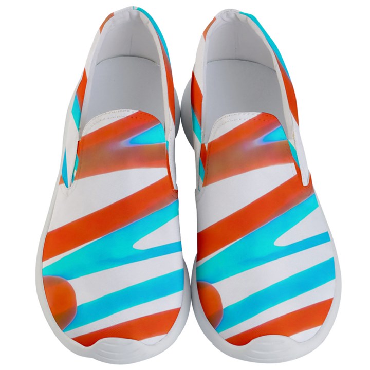 Abstract Colors Print Design Men s Lightweight Slip Ons