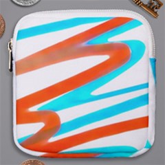 Abstract Colors Print Design Mini Square Pouch