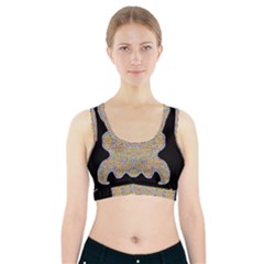 Pearls As Candy Sports Bra With Pocket by pepitasart