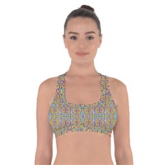 Pearls As Candy And Flowers Cross Back Sports Bra by pepitasart