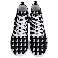 Yin Yang Pattern Men s Lightweight High Top Sneakers by Valentinaart