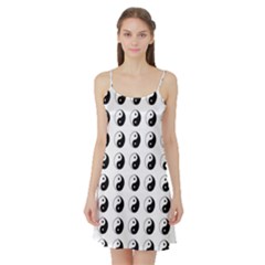 Yin Yang Pattern Satin Night Slip by Valentinaart