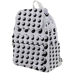 Yin Yang Pattern Top Flap Backpack by Valentinaart