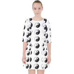 Yin Yang Pattern Pocket Dress by Valentinaart