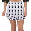 Yin Yang Pattern Fishtail Mini Chiffon Skirt View1