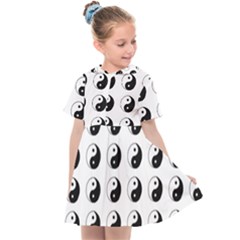 Yin Yang Pattern Kids  Sailor Dress