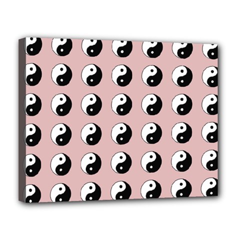 Yin Yang Pattern Canvas 14  X 11  (stretched)