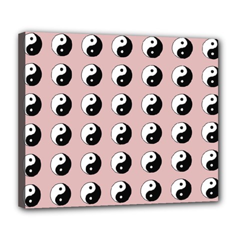 Yin Yang Pattern Deluxe Canvas 24  X 20  (stretched)