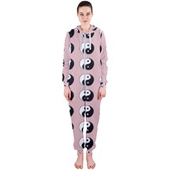 Yin Yang Pattern Hooded Jumpsuit (ladies) 