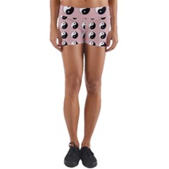 Yin Yang Pattern Yoga Shorts