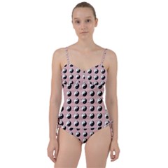 Yin Yang Pattern Sweetheart Tankini Set