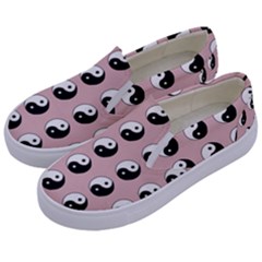 Yin Yang Pattern Kids  Canvas Slip Ons