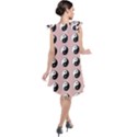 Yin Yang Pattern Tie Up Tunic Dress View2