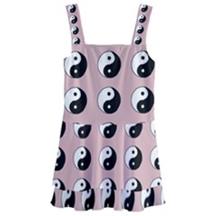 Yin Yang Pattern Kids  Layered Skirt Swimsuit