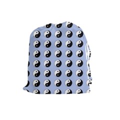 Yin Yang Pattern Drawstring Pouch (large) by Valentinaart