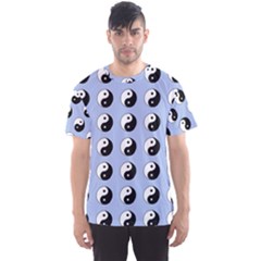 Yin Yang Pattern Men s Sports Mesh Tee