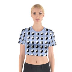 Yin Yang Pattern Cotton Crop Top by Valentinaart