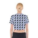 Yin Yang Pattern Cotton Crop Top View2