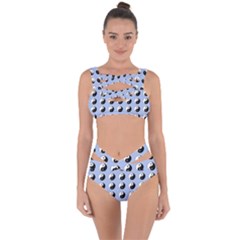 Yin Yang Pattern Bandaged Up Bikini Set  by Valentinaart