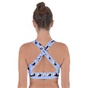 Yin Yang Pattern Cross Back Sports Bra View2