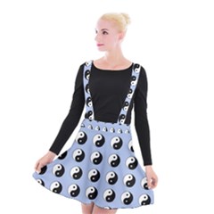 Yin Yang Pattern Suspender Skater Skirt