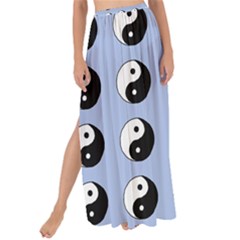 Yin Yang Pattern Maxi Chiffon Tie-up Sarong by Valentinaart